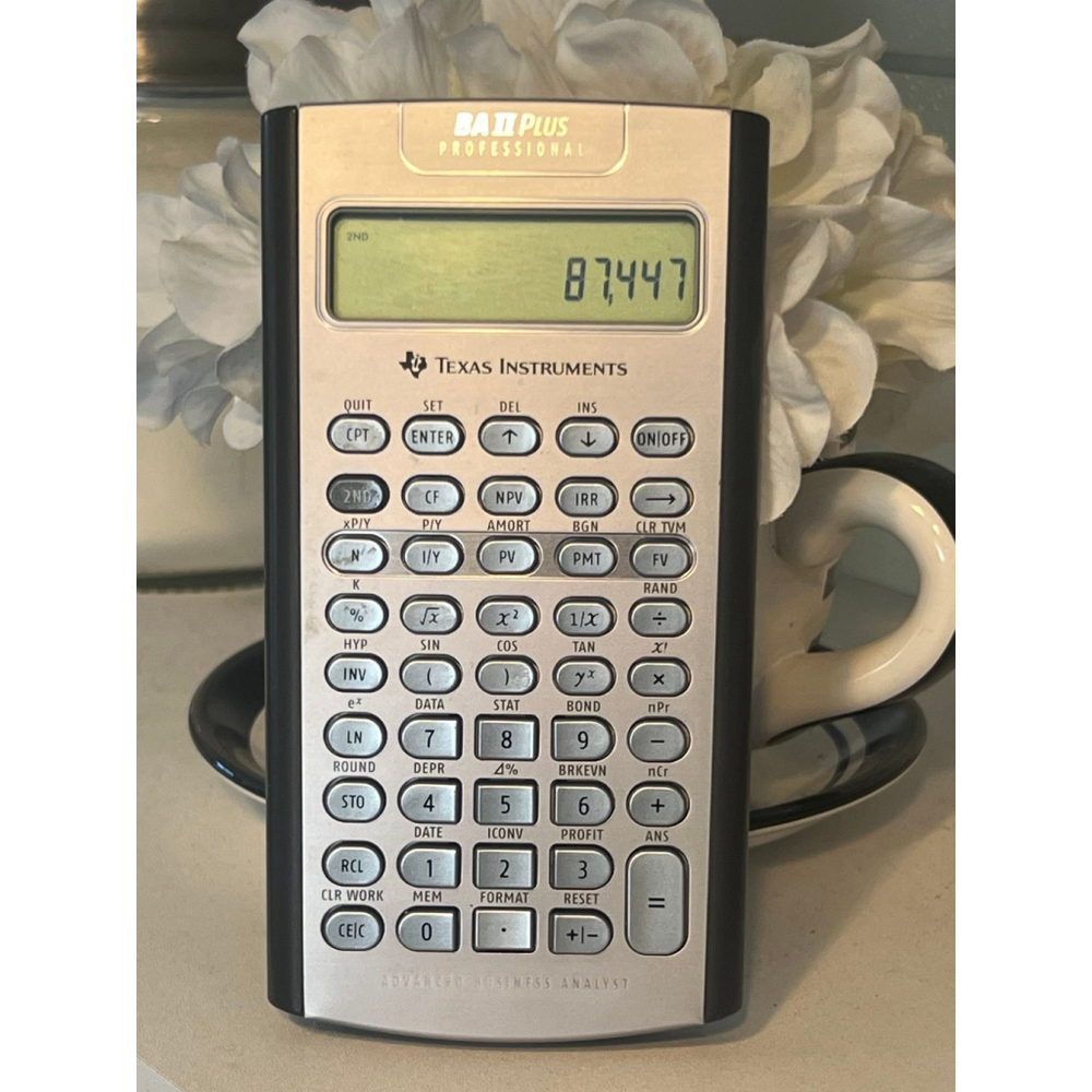 BA II Plus Professional Calculator - Texas Instruments Advanced Business Analyst - Picture 5 of 8